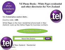 Tablet Screenshot of new-zealand.numbers.tel